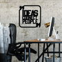 Wallity Ideas Connect People Escultura de pared negra